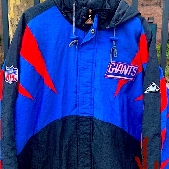 90s VTG Shark Tooth | NFL Pro Line | NEW YORK GIANTS Jacket - Picture 7 of 12